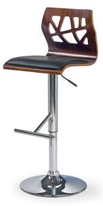 Barová stolička SCH-34 orech/chróm