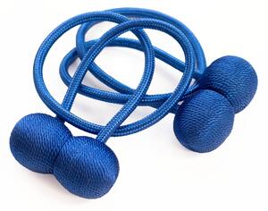 Magnetická spona na závesy 2 ks - tmavomodrá
