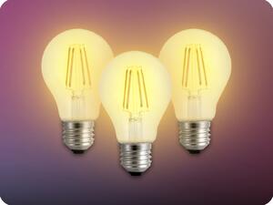 Spectrum LED Retro LED žiarovka 7W, A60, 770lm, 2700K, balenie 3ks [WOJ+14599_3PACK]