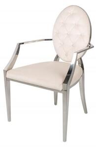 Invicta Interior - Elegantná stolička MODERN BAROQUE zamat, béžová