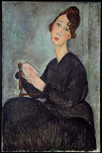 Modigliani, Amedeo - Umelecká tlač Portrait of Dedie (Odette Hayden), (26.7 x 40 cm)