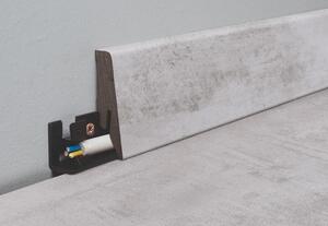 Lišta soklová Naturel strieborná, MDF, dĺžka 260 cm, L58C8478