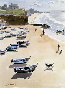 Obrazová reprodukcia Boats on the Beach, 1986, Lucy Willis