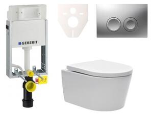 Cenovo zvýhodnený závesný WC set Geberit na zamurovanie + WC SAT Brevis SIKOGE1W3