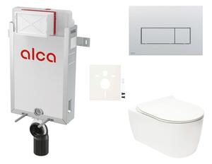Cenovo zvýhodnený závesný WC set Alca na zamurovanie + WC Glacera Alfa SIKOAA9