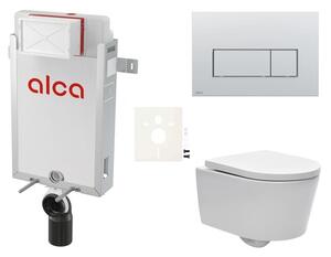 Cenovo zvýhodnený závesný WC set Alca na zamurovanie + WC SAT Brevis SIKOAW9