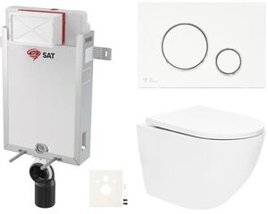 Závesný WC set na zamurovanie SAT SIKOSZTOR6770