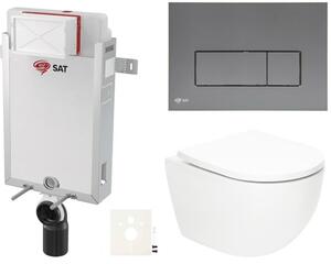 Závesný WC set na zamurovanie SAT Fusion SIKOSZTORFUGMM