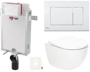 Závesný WC set na zamurovanie SAT Fusion SIKOSZTORFU21