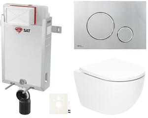 Závesný WC set na zamurovanie SAT Fusion SIKOSZTORFU71