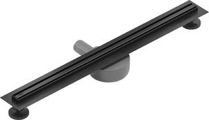 Mexen Flat nerezový sprchový žľab s rotačným 360° sifónom 70 cm, vzor SLIM, čierna, 1741070
