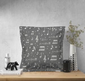 Ervi obliečka na vankúš bavlnený s lemom - Music Style