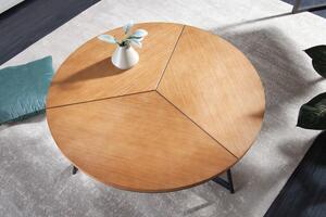 Invicta Interior - Dizajnový konferenčný stolík ELEGANCE 80 cm, dub