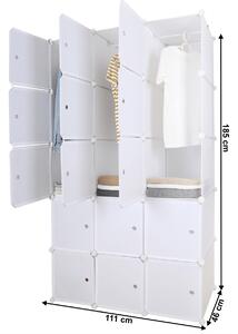 Multifunkčná modulárna skriňa Zalvo - biela