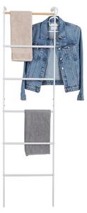Rebríkový sušiak na prádlo Buny - biela / buk