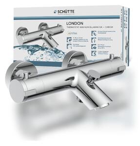 SCHÜTTE vaňová batéria LONDON, vaňový termostat, vaňová batéria, chróm