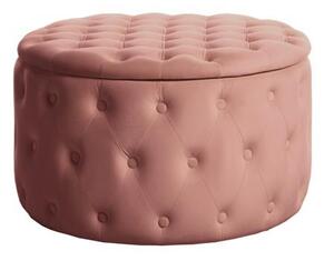 Invicta Interior - Elegantná taburetka MODERN BAROQUE 75 cm zamat, ružová