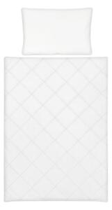 KLUPS Výplň perinka + vankúš do postieľky celoročná Lux white 135 x 100 + 60x40 cm WPL_CAL_135X100