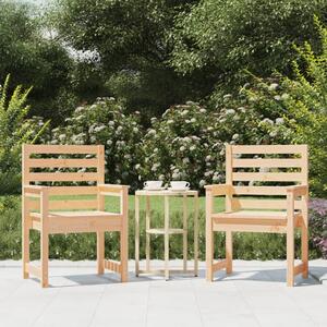 Záhradné stoličky 2 ks 60x48x91 cm borovicový masív