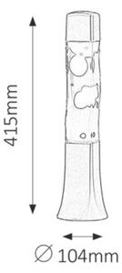 Rabalux Maršál Lávová lampa 4109