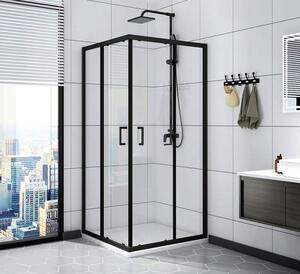 Sprchovací kút Calani Vito 80x80 čierna