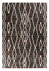 KOŽENÝ KOBEREC, 120/170 cm, čierna, biela Kayoom - Online Only bytové doplnky, Online Only