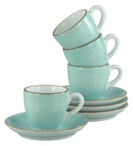 ŠÁLKA NA ESPRESSO S TANIERIKOM Vintage Nature Aqua Creatable - Hrnčeky & šálky, Online Only