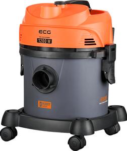 ECG VM 2120 Hobby | Objem nádoby 12 litrov | Vysávač na suché a mokré vysávanie | Vysávač na mokré vysávanie | Oranžová | Sivá | 1200 W |