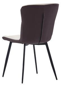 Jedálenská stolička Klarisa - béžová / hnedá / čierna