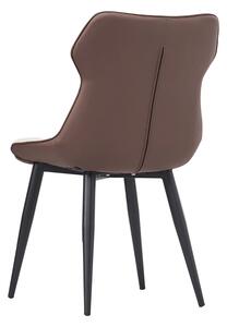 Jedálenská stolička Ostela - béžová / hnedá / čierna