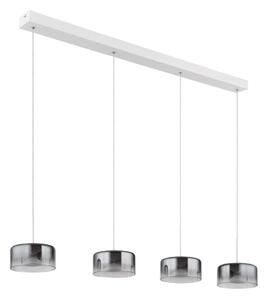 Globo 16024-4WR - Závesný LED luster BELINDA LED/24W/230V biela/dymová
