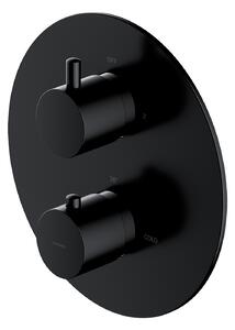 OMNIRES - Termostatická sprchovo-vaňová batéria Y - podomietková - čierna