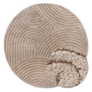 Taupe okrúhly koberec ø 200 cm Panglao New York Taupe – Elle Decoration