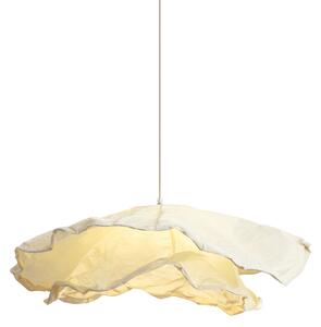 Japandi závesná lampa béžová s látkovým tienidlom 80cm - Papel