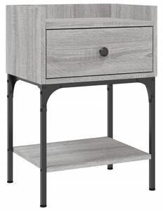 Nočný stolík sivý sonoma 40,5x31x60 cm kompozitné drevo