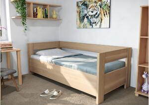 ELA masívna posteľ s opierkou a úložným priestorom