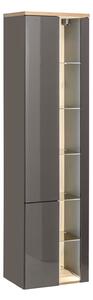 CMD COMAD - Kúpeľňová skrinka vysoká Bahama Grey - šedá - 45x170x33 cm