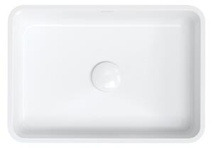 OMNIRES - Umývadlo na dosku Parma - M+ - 50 x 35 cm - biela/čierna