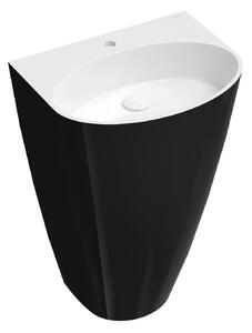 OMNIRES - Voľne stojace umývadlo Siena - M+ - 55 x 43 cm - biela/čierna