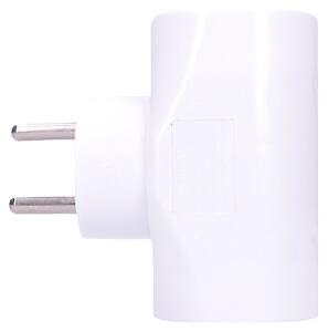 SOLIGHT Zásuvka rozbočovacia P90 IP20/230V/2x10A + 1x2,5A, biela