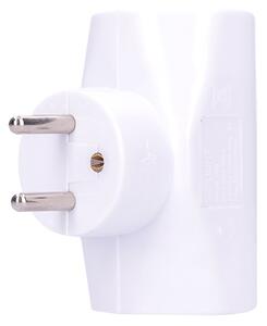 SOLIGHT Zásuvka rozbočovacia P90 IP20/230V/2x10A + 1x2,5A, biela