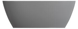 OMNIRES - Voľne stojaca vaňa Siena M+ - 161 x 81 cm - biela/sivá