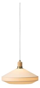 Halo Design 744206 - Luster na lanku PARIS 1xE27/60W/230V pr. 40 cm krémová/mosadz/dub