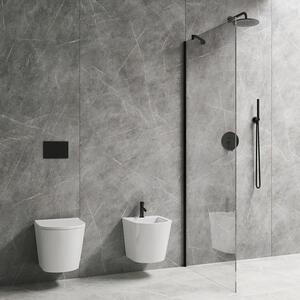 OMNIRES - Sprchovací kút Marina - walk-in - 90 cm - čierna
