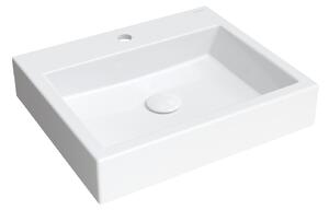 OMNIRES - Umývadlo na dosku/nástenné Thasos - M+ - 50 x 42 cm - biela