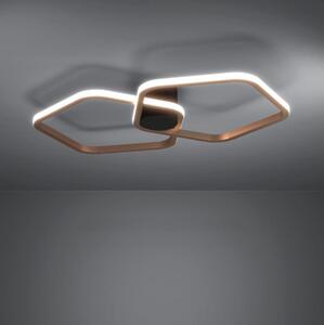 Eglo 390506 - LED stmievateľné stropné svietidlo ESTRELLA LED/20W/230V v mosadznom prevedení, s diaľkovým ovládaním
