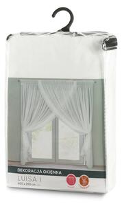 ZÁCLONA NA PÁSKE LUISA 400X250 CM BIELA