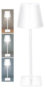 SOLIGHT LED nabíjacia lampička Lucca, 120lm, zmena CCT, stmievanie, biela