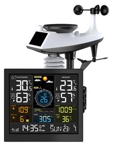 SOLIGHT Profesionálna smart WIFI meteostanica s budíkom