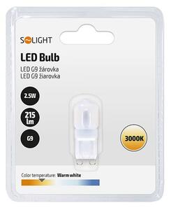 SOLIGHT LED žiarovka matná G9 230V 2,5W 3000K 215lm